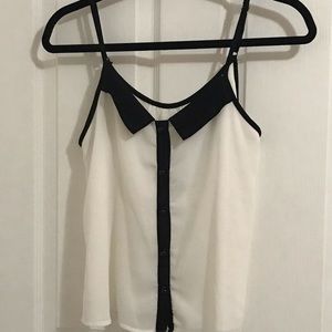 Strappy cute button up